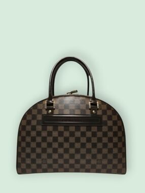 Loius Vuitton Nolita Damier Ebene Canvas  Leather Hand Bag-Complete Inclusion